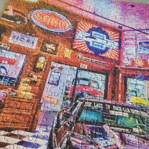 Wheels Corvette Classic Car Puzzle 750 Piece Master Chevrolet Man Cave No Poster - Picture 11 of 14